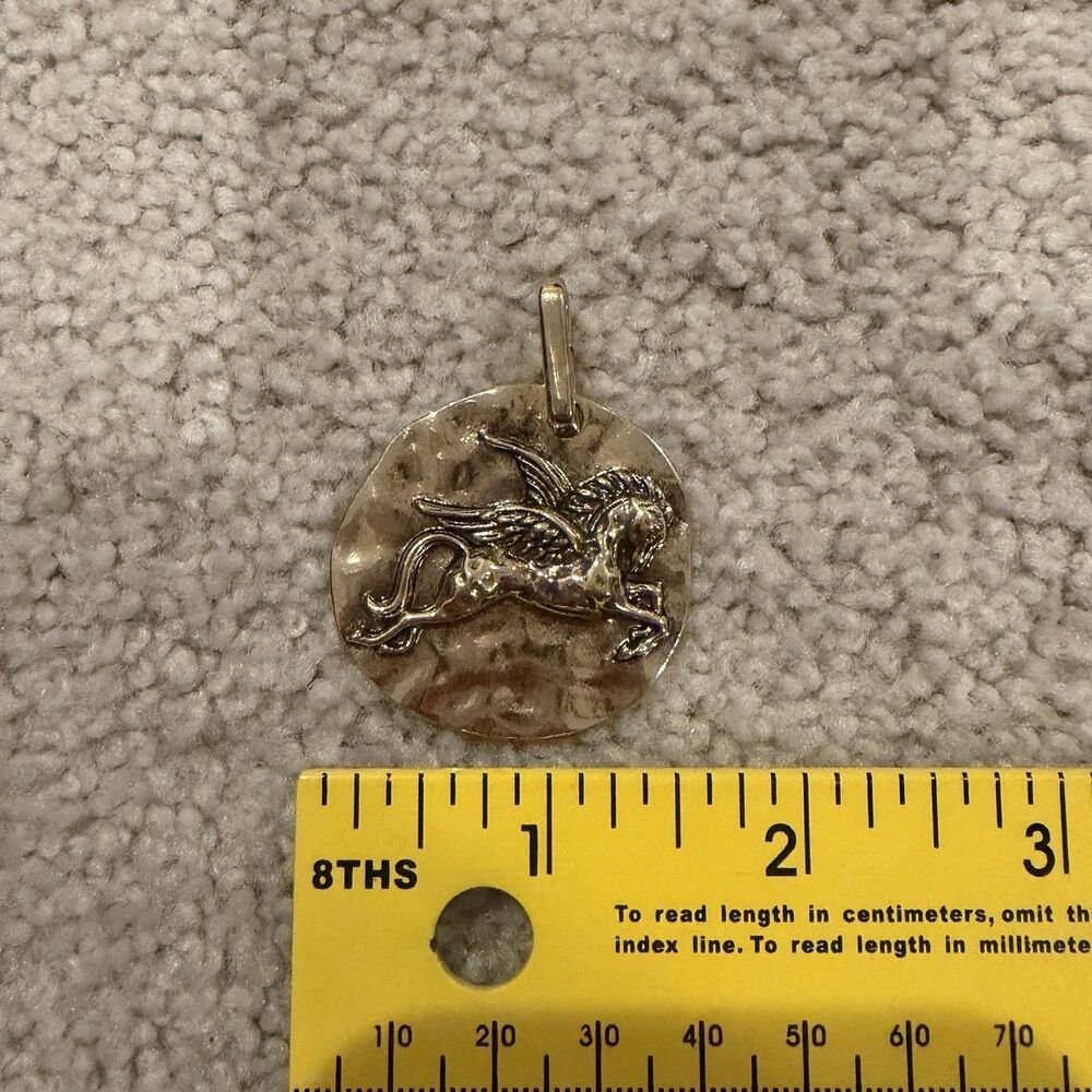 NWOT Free People Pegasus Charm For Necklace Or Key Chain Gold Tone - Picture 5 of 7